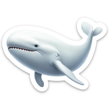white whale , underside sticker