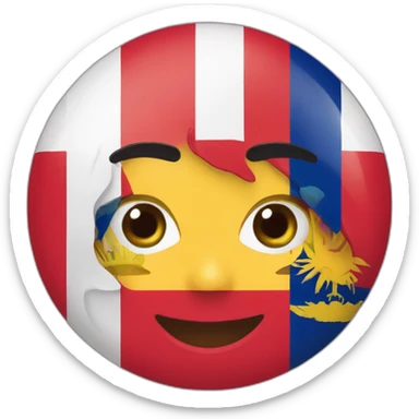 Angentina, costa rica, colombia and peru flag mixure sticker