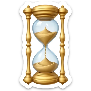 fancy ornate disney french hourglass sticker