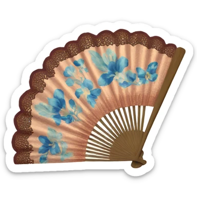 Hand fan sticker