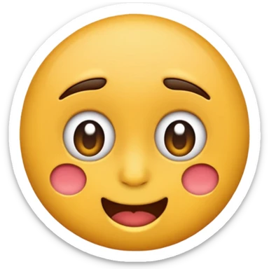 Make me a emoji backing off but embarrassed sticker