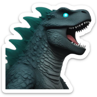 Godzilla atomic breathe sticker