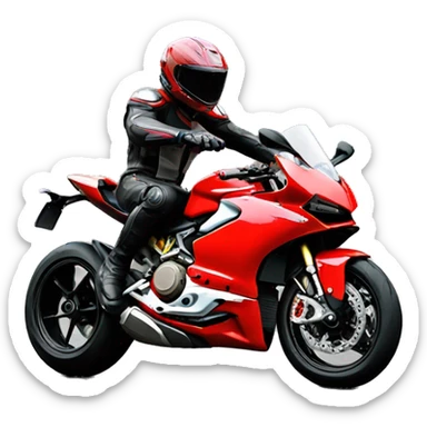 Ducati wheeling sticker