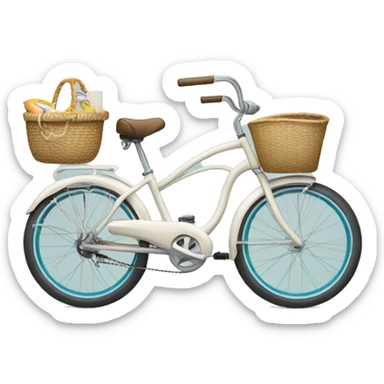 Beach cruiser bike sticker