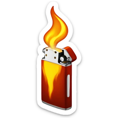 Lighter flamme sticker