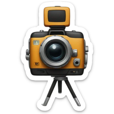 A CAMERA FROM A HORROR MOVIE sticker