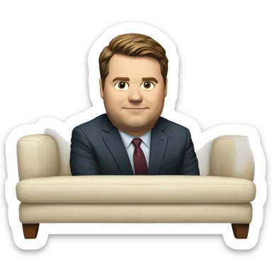 Its JD vance on a couch sticker