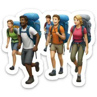 hiking sticker