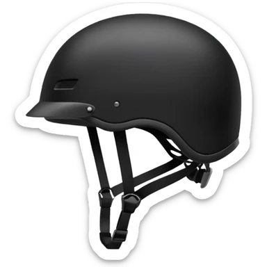 Black bike helmet sticker