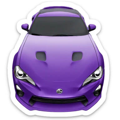 purple gt86 with wing  sticker