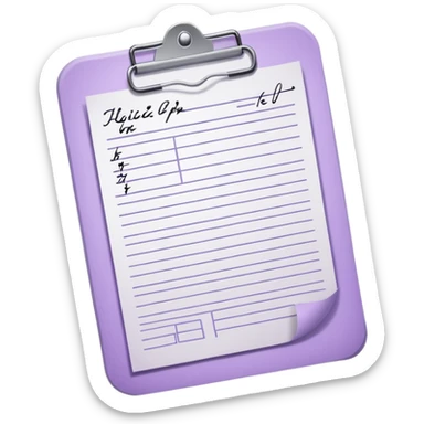 lilac medical prescription sticker
