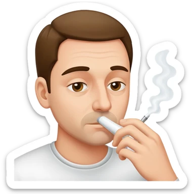 Man sniffing cocaine sticker