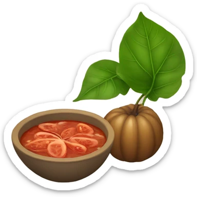 remolacha con la hoja a la derecha sticker