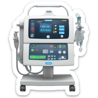 Oxygen ventilator intensive care unit  sticker