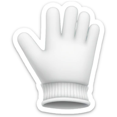 White gloves sticker