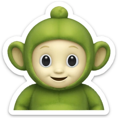 teletubby green sticker