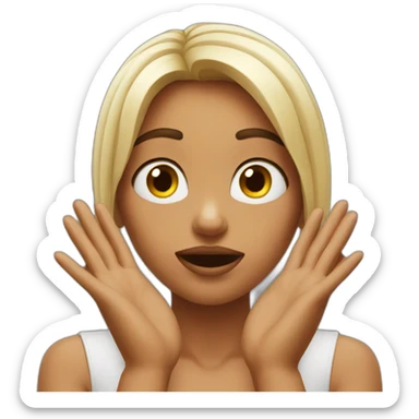 OMG girl with hands sticker