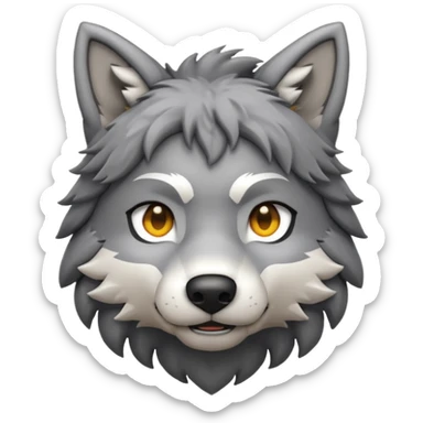 Minecraft wolf emoji for discord with a hand petting the dog on the top of its head sticker