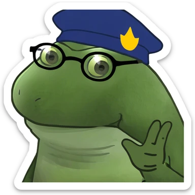 Boris the bufo sticker