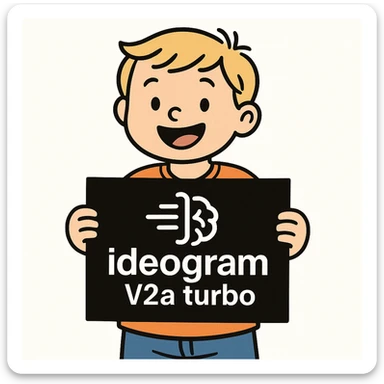 make drawing of a child holding a poster of this image sticker