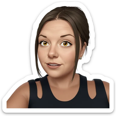 girl in car interior sticker