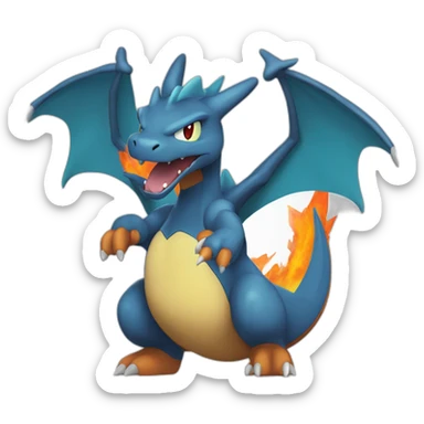 Pokemon mega charizard sticker