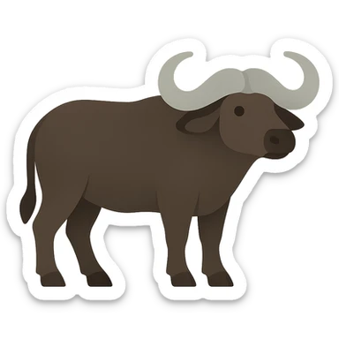 African buffalo sticker