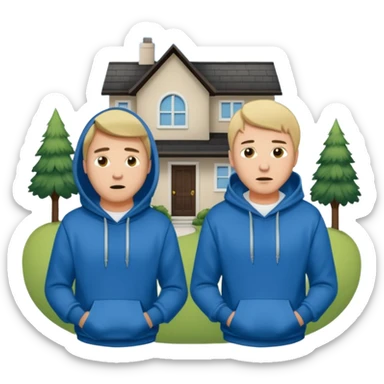 two guys trespassing their house sticker