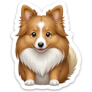 Sheltie on vacation  sticker