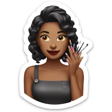 nail artist sticker