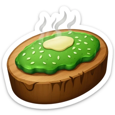 smelly green pork steak sticker