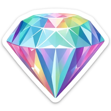 Pastel-Rainbow Diamond sticker