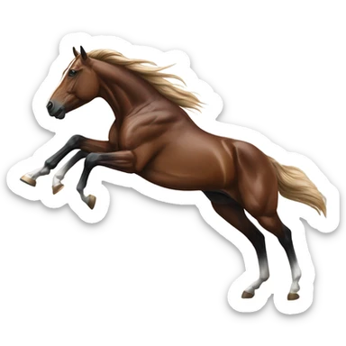 racing horse sticker