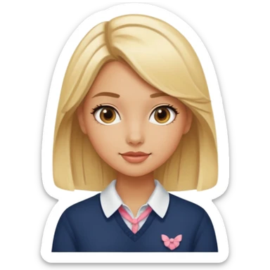 Baddie preppy aesthetic cute sassy sticker