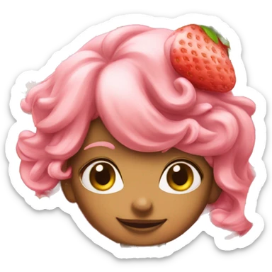 Strawberry shortcake ( food ) sticker