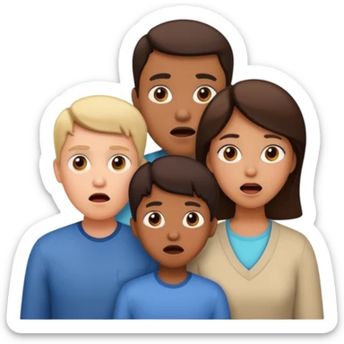 family shocked sticker