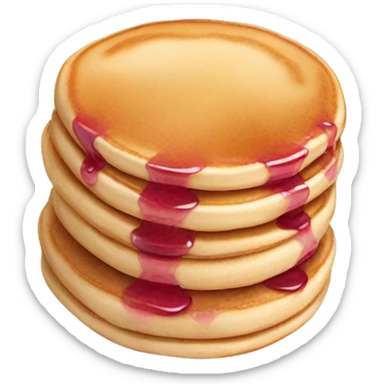 pancakes light pink berry sticker