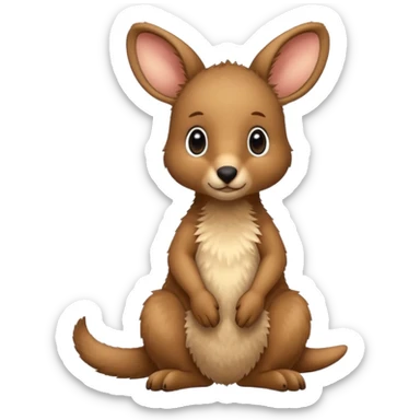 baby kangaroo sticker