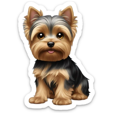 Yorkie puppy  sticker