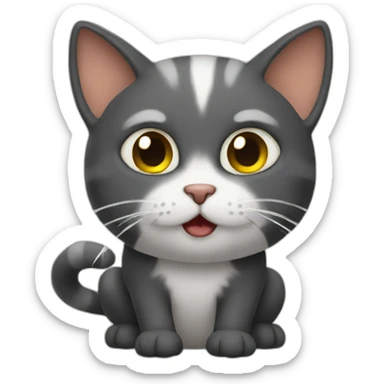 Fart cat sticker