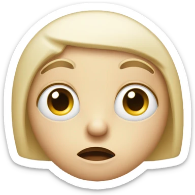 Question face sticker