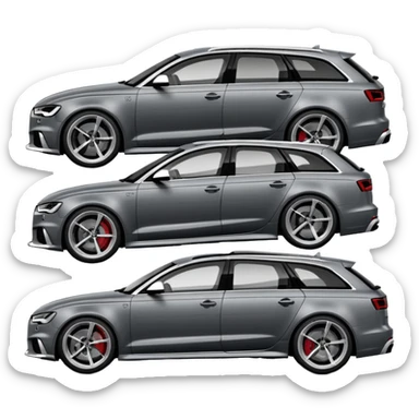 audi rs6 2016  sticker