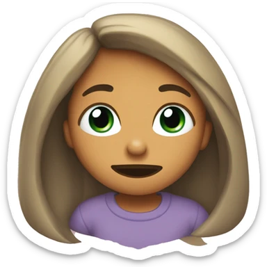 Cara enamorada sacando la lengua  sticker