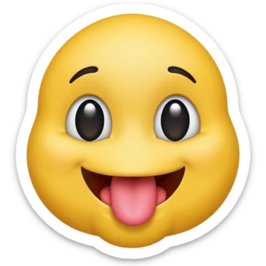 Tongue Out emoji sticker