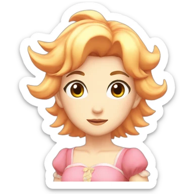 Anime peach sticker
