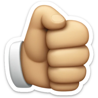 Thumbs up fist sticker