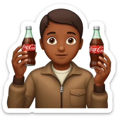 Plateneta tierra tomando coca sticker