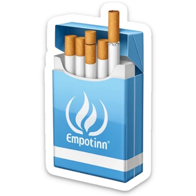 WITH A WHOLE PACK OF CIGARETTES
 sticker