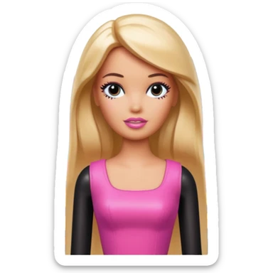 Matisse barbie slop style black SPAM art landscape sticker