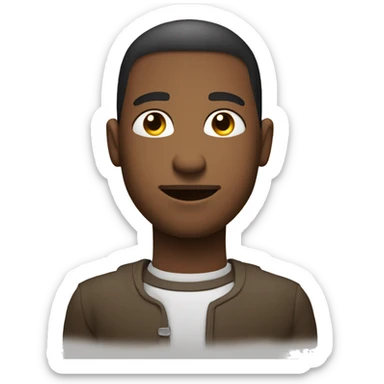 An American person with his right hand on his chest. Symbolizing Kingdom of God within you. sticker